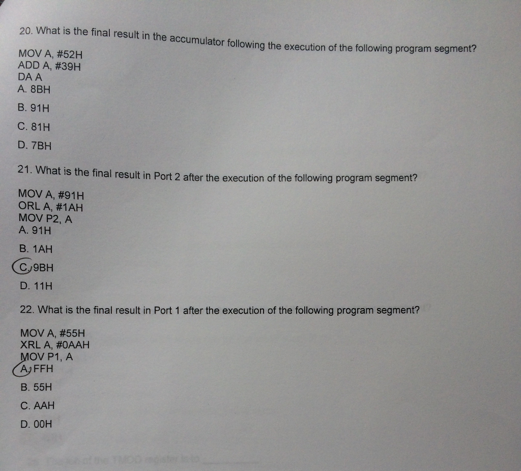 NOTE !! You must answer them all OR leave them to another