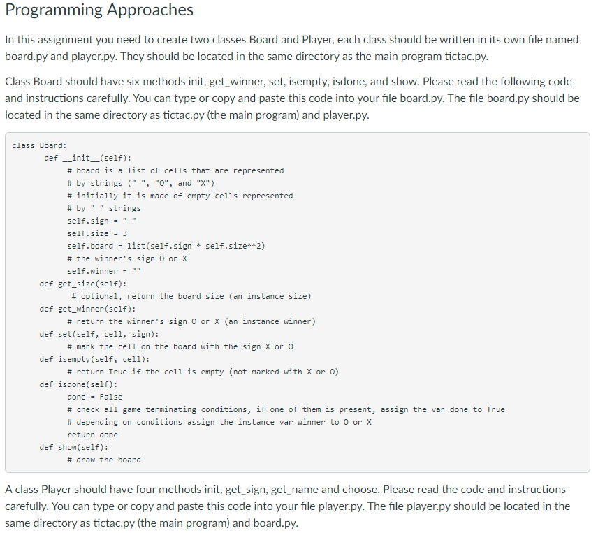 practicing with classes, methods, lists, loops, if and elif statements, and string