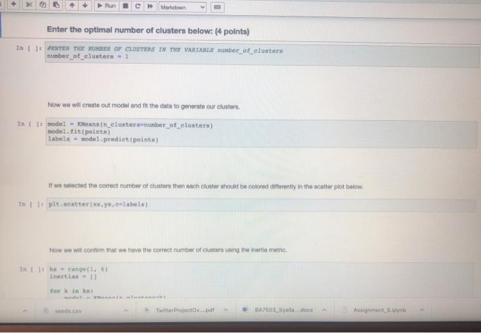 this file. the csv files have alredy been uploaded prior to the