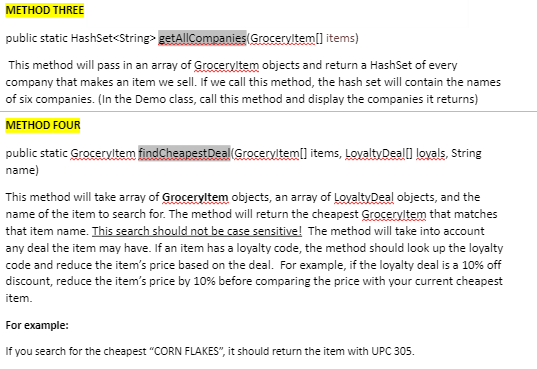 Item in the com.beans package with the attributes below. The Constructor takes