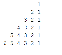  Write a program in Python to display a pattern as shown