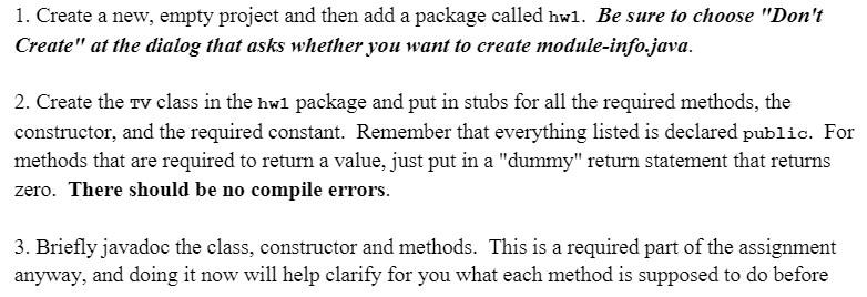 the behavior of simple television. A TV has a current channel and