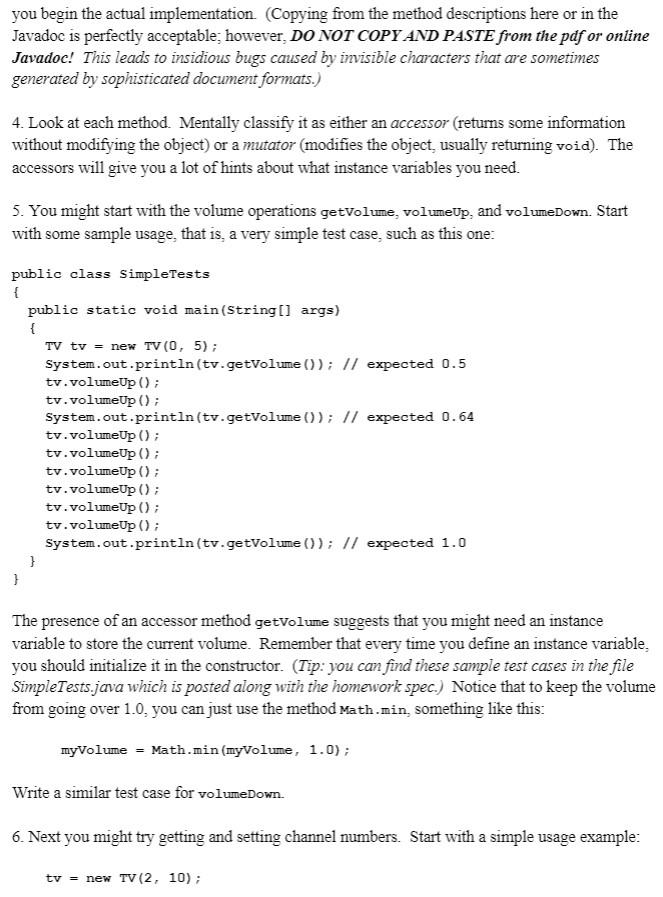 volume. The volume level ranges from 0.0 to 1.0. The possible range