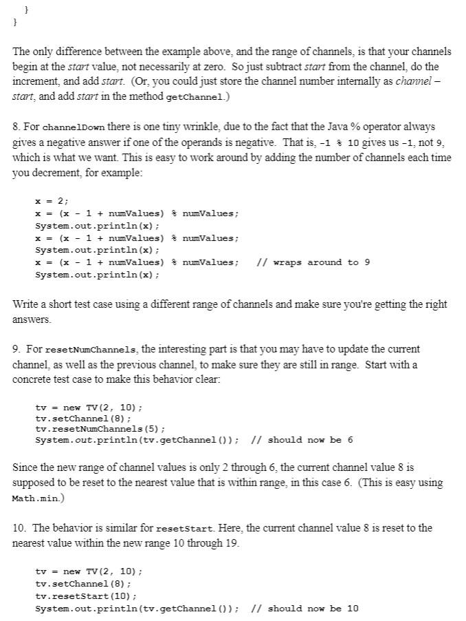 as start and numChannels. In general there will always be numChannels consecutive