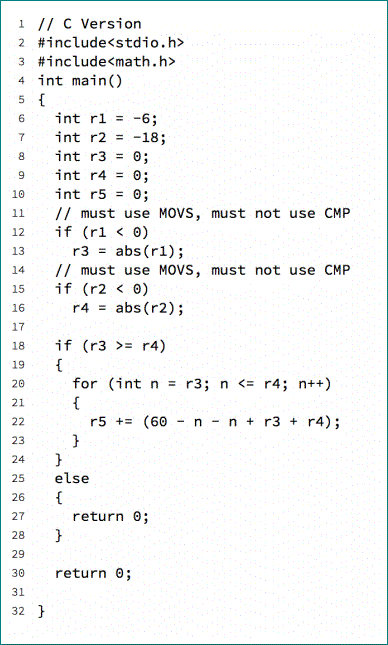 possible below are instructions of what to write in assembly code ,