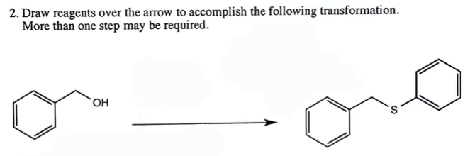 PLEASE SHOW AND EXPLAIN THE STEPS 2. Draw reagents over the arrow