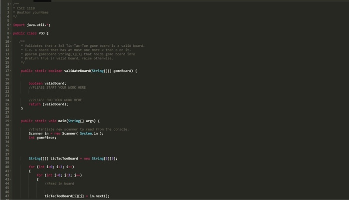 3x3 Tic-Tac-Toe game board is a valid board. * i.e. a board