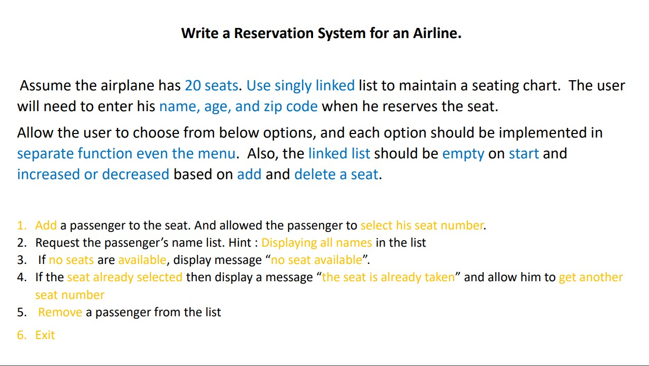 The programming language is C and I'll be using Microsoft Visual Studio