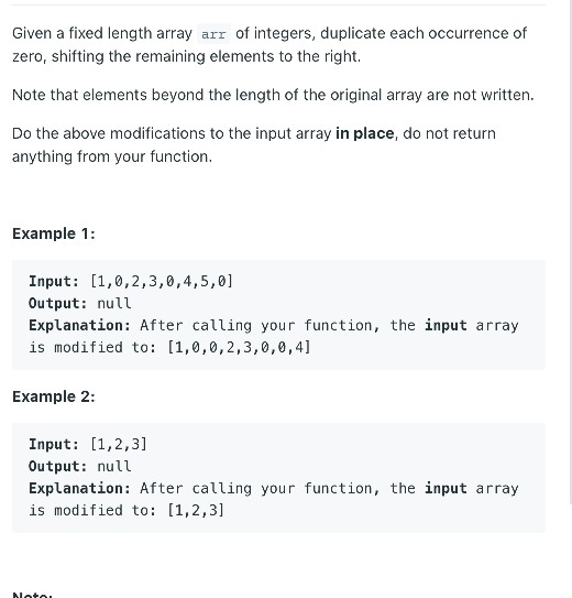 using java code Given a fixed length array arr of integers,