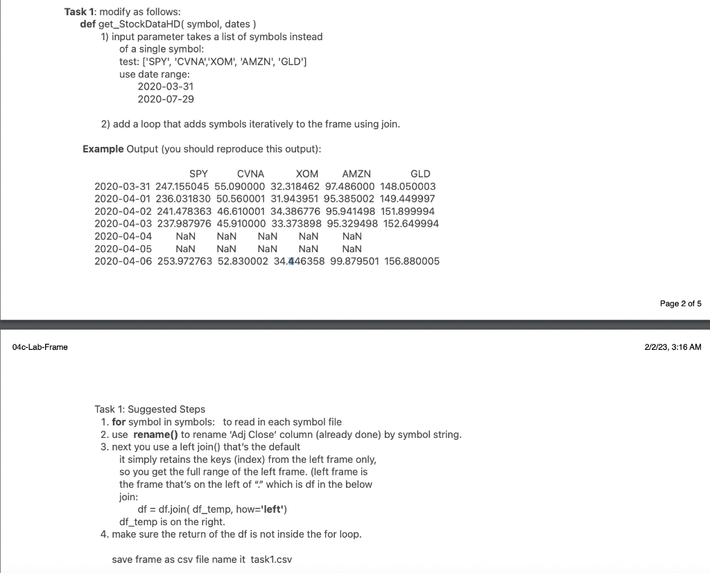import pandas as pd import os # TASK - # 08/01/2022
