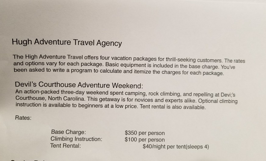  make sure this program can work in visual studio. Hugh Adventure