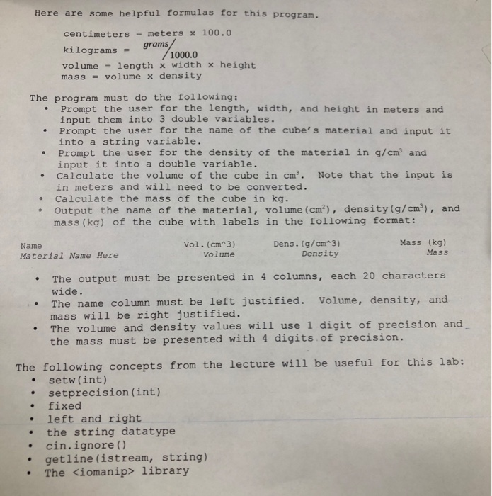  C++ program please help thank you so much !! Here are