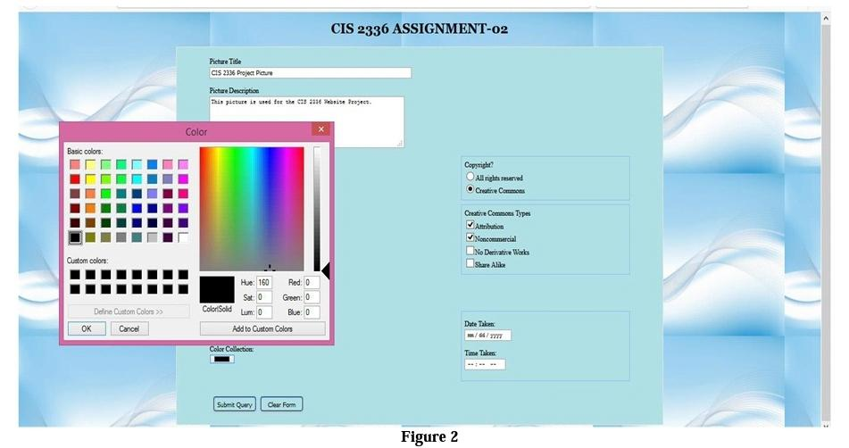 buttons, checkboxes, buttons etc.) Formatting and Designing through CSS file Marking Guide
