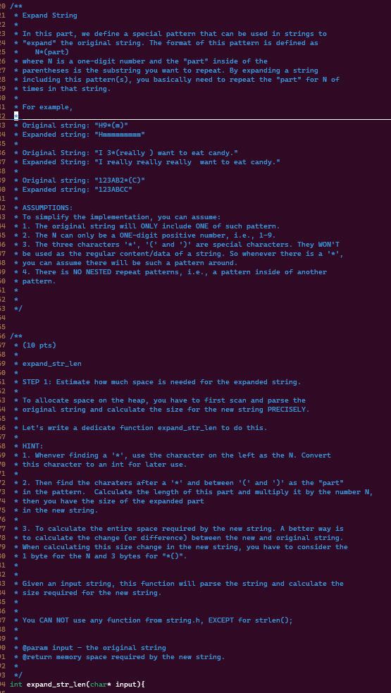  1**** Expand String In this part, we define a special pattern