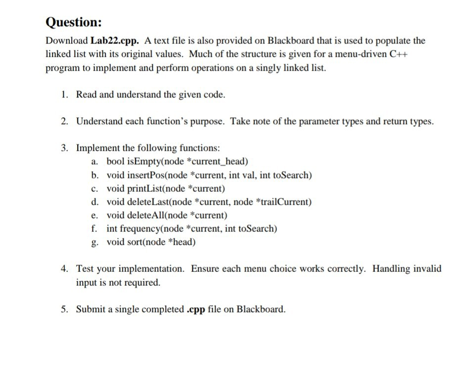 Lab.cpp and text file is given lab22.cpp: #include #include using namespace std;