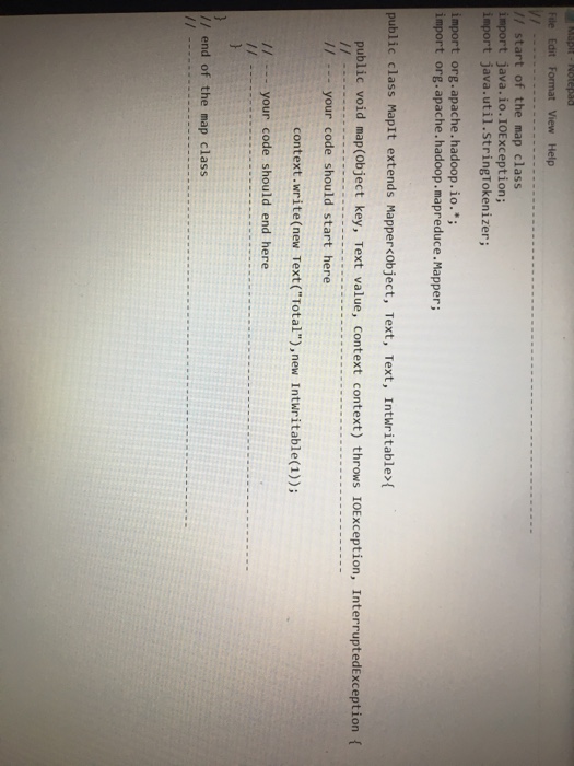function The MapReduce function Example of the result The poems data is