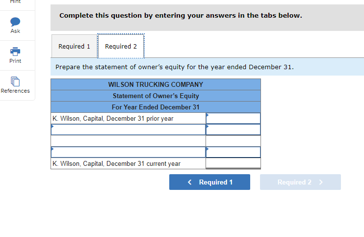 my work 5 The following adjusted year-end trial balance at December 31