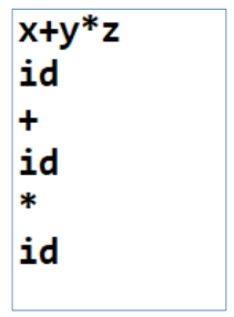 descent parser as per the code in lecture 14 for the following