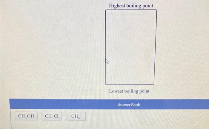  Lowest boiling point