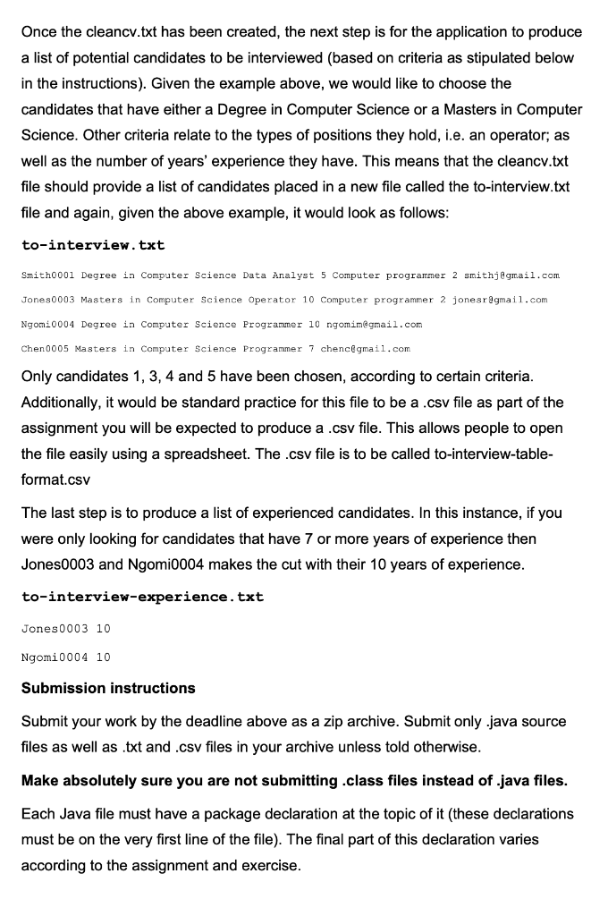 job. Employment agencies receive hundreds of job applications every day. In order