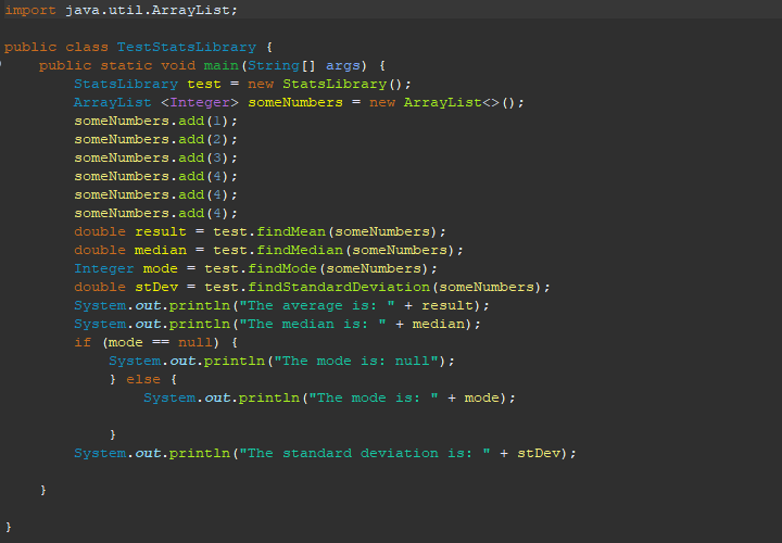 the Array List and adjust the tester class accordingly. Done in eclipse