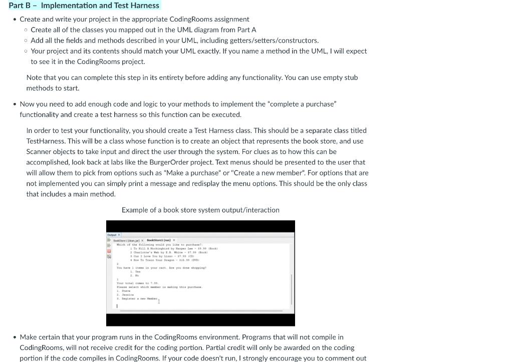 Code Can Run And Have an Input And Output. The Code should