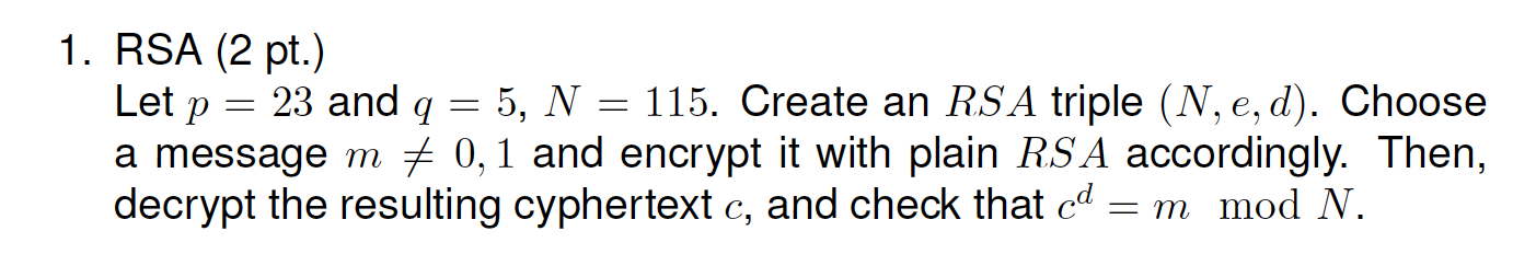  Key exchange (a)(1pt.) We saw that plain DH key exchange (DHKE)
