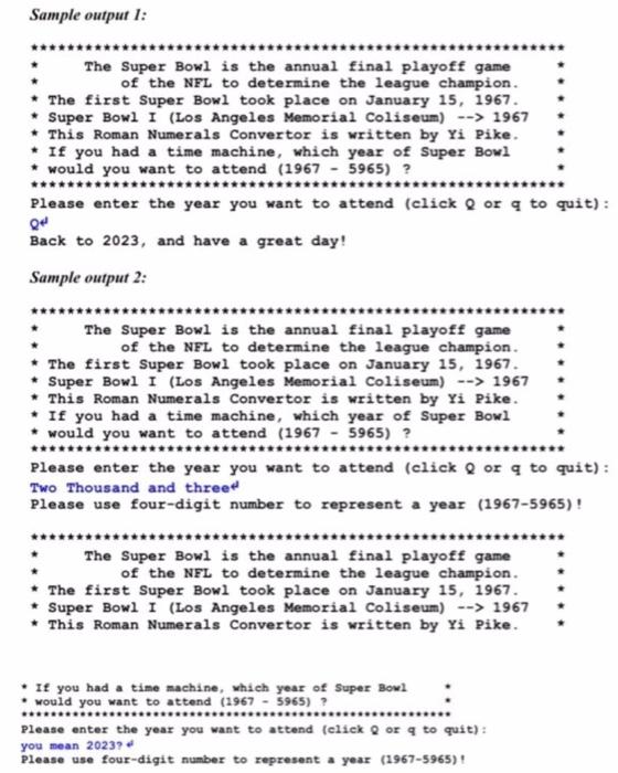 largest audience among all American broadcasts during the year. Numerals I through