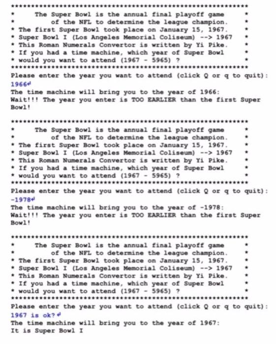 IV were added later for the first four Super Bowls. You will