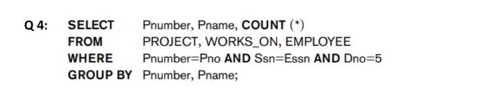 a- Draw the query graph. b- Draw the query tree corresponding