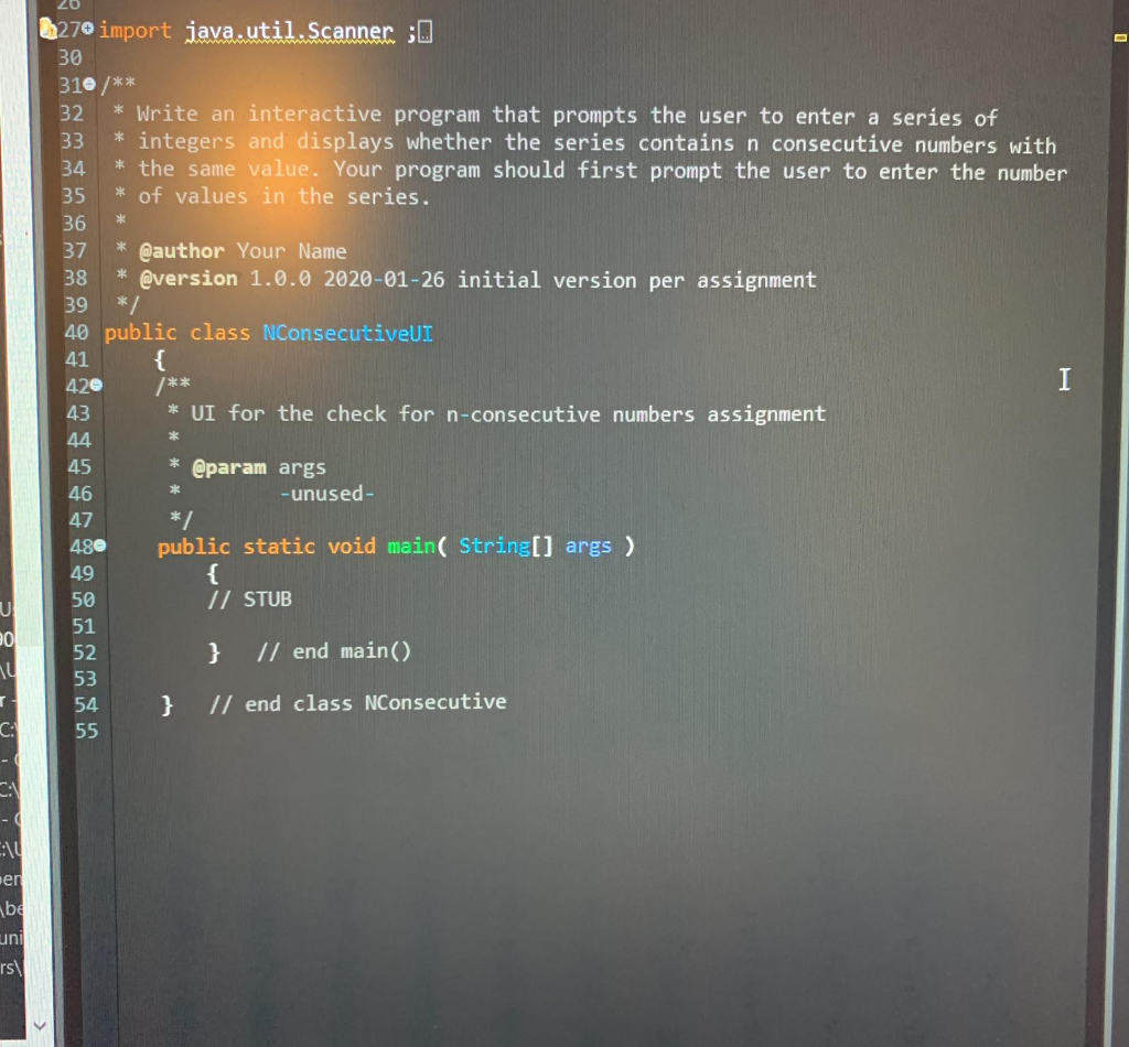 that prompts the user to enter a series of integers and displays