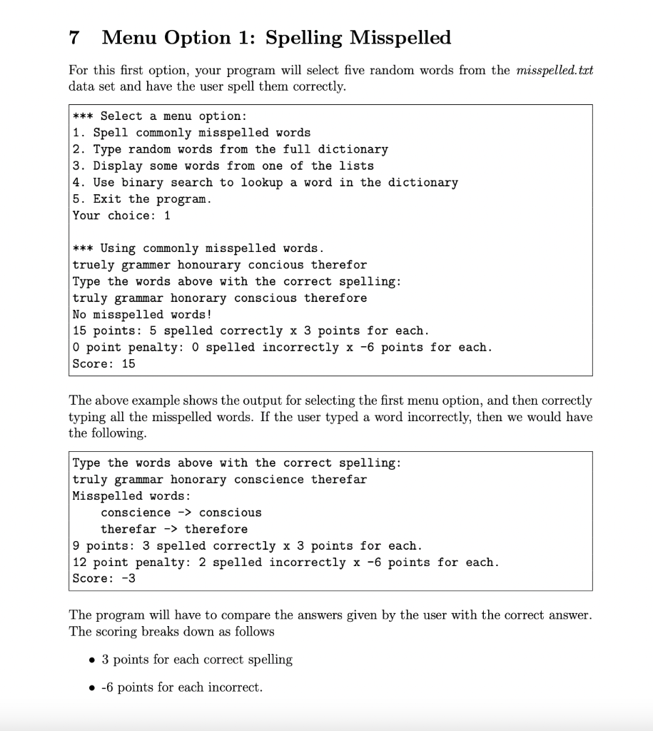 this assignment, we will implement a simple typing tutor. The program will