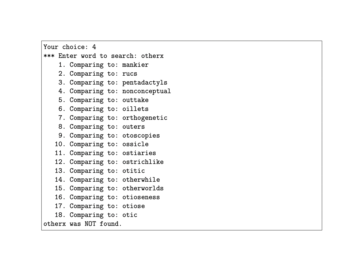 is to give students practice with - string comparisons - reading and