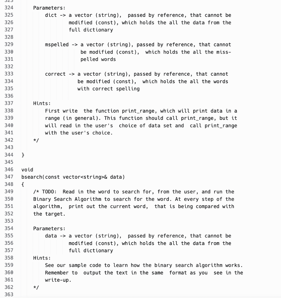 reference their associated sections. While completing this assignment, there are important restrictions