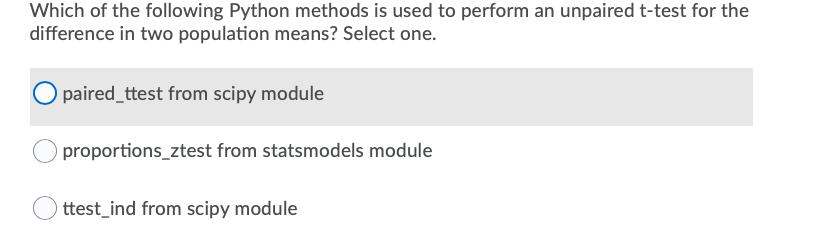 Which of the following Python methods is used to perform an
