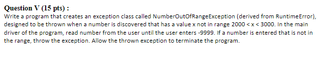 Solve in python and exactly what is shown below Question V (15
