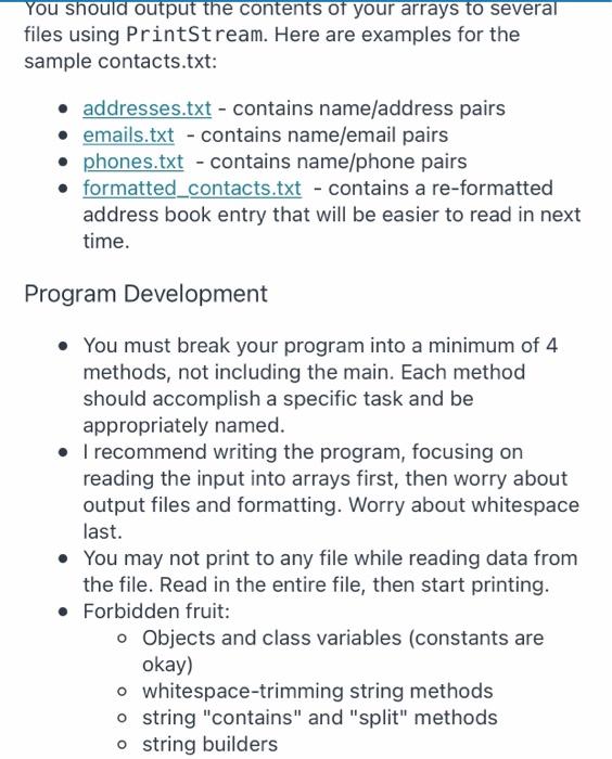 line in the file, but will need to use token-based processing to