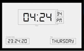 interface will look as the image below. Name the form Clock. 5.