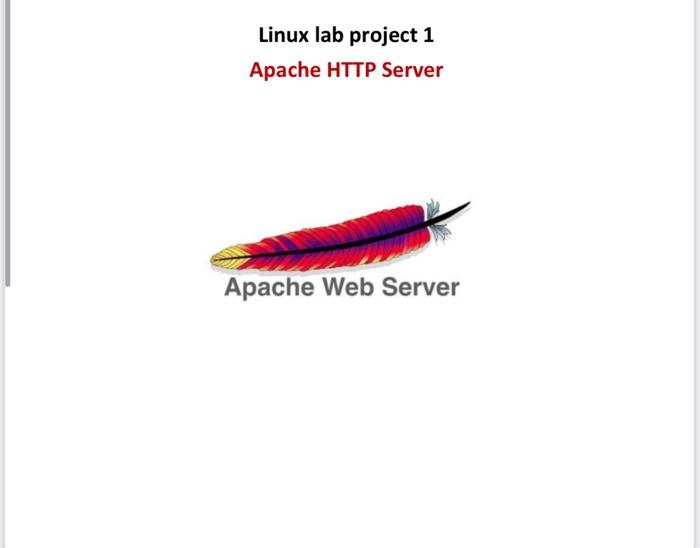  Linux lab project 1 Apache HTTP Server 1. INTRODUCTION During a