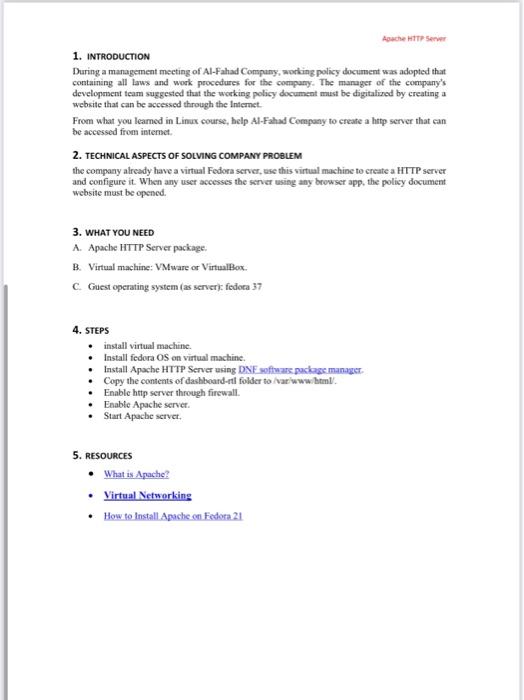 management mecting of Al-Fahad Compuny, working policy document was adopted that containing