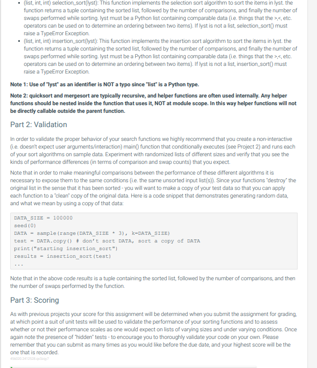 on it. Introduction: For this project, you will investigate the performance differences