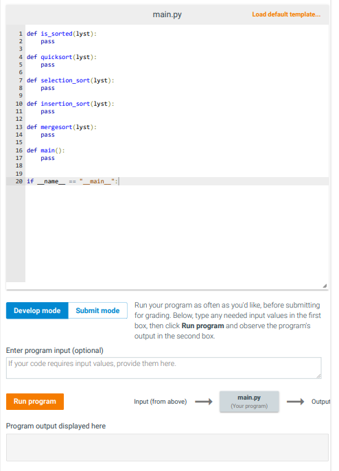 between a set of sorting algorithms. Like Project 1, this project is