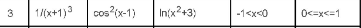 a program than accepts user input as variable x and calculates the