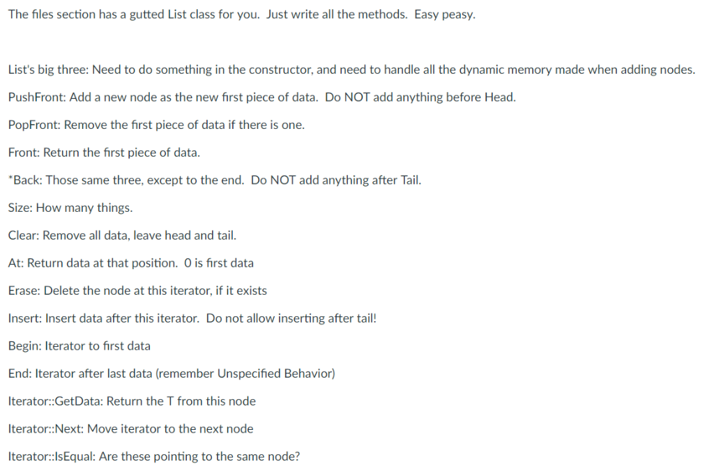 list.h #pragma once template class List { struct ListNode { ListNode()