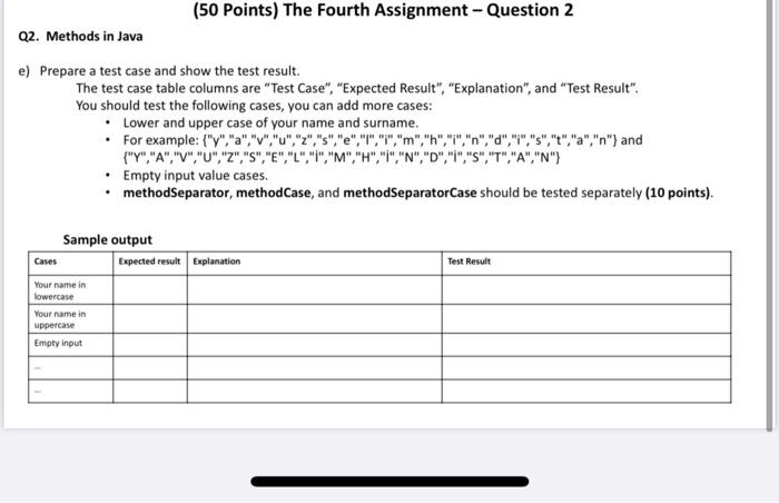 Derya Srek (50 Points) The Fourth Assignment - Question 2 Q2. Methods