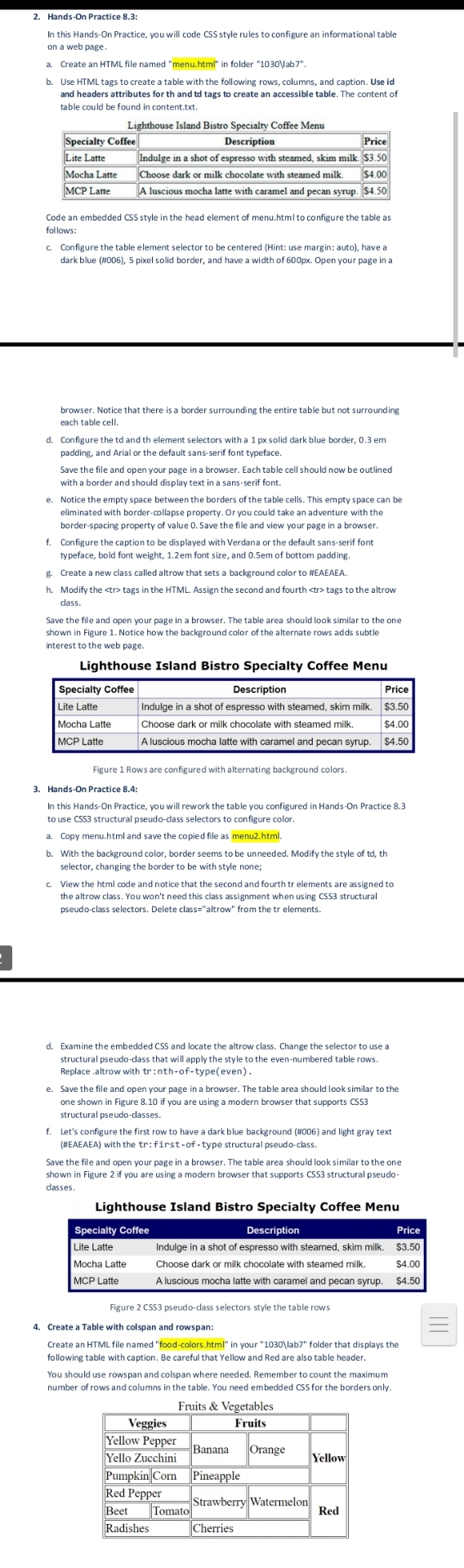  make HTML assignment on it 