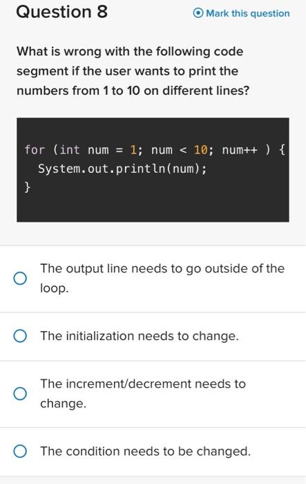 Java programming. please help, I only have 30 min left to answer.
