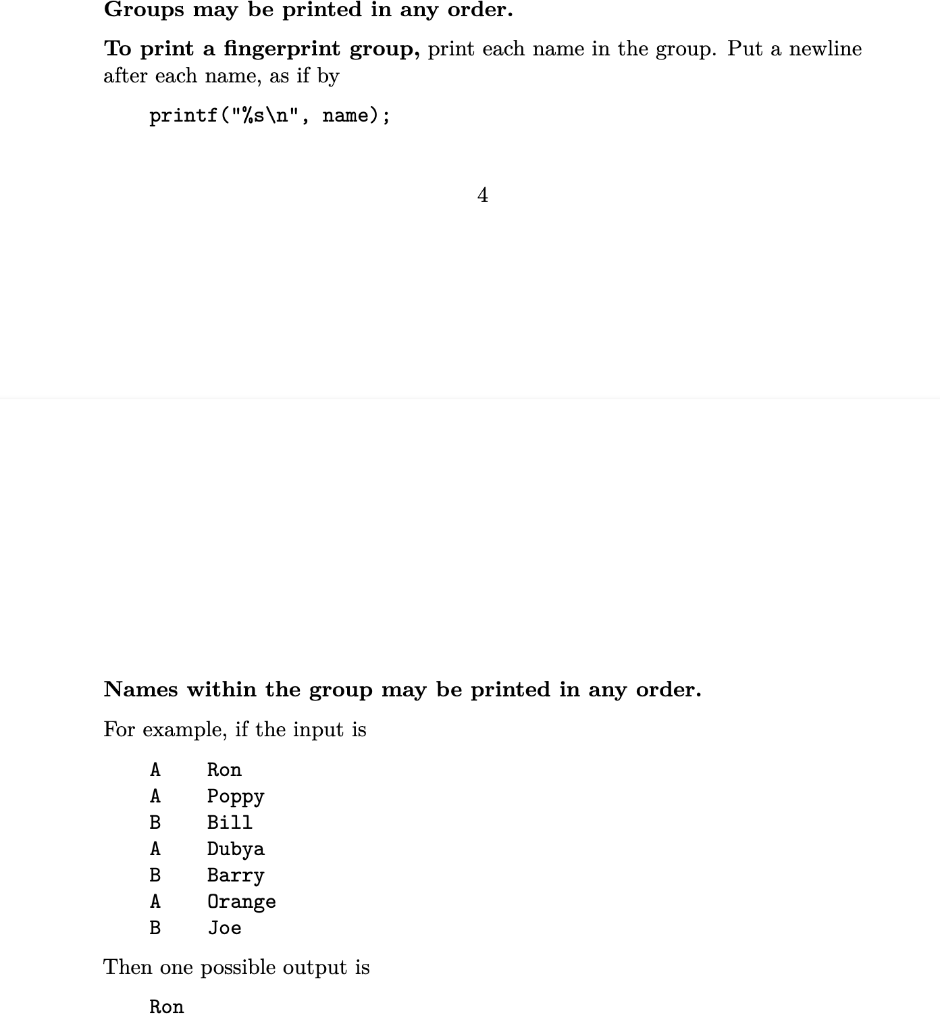 groups In this problem you are to write a program fgroups (short