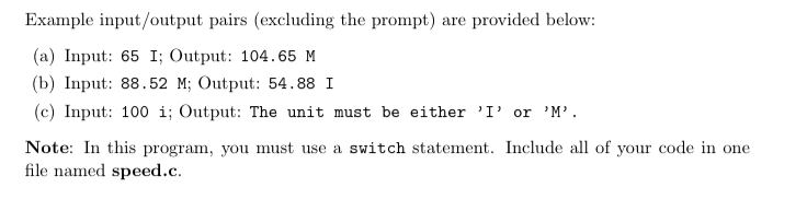 or kilometers-per-hour (KPH) from standard input, converts it from one scale to