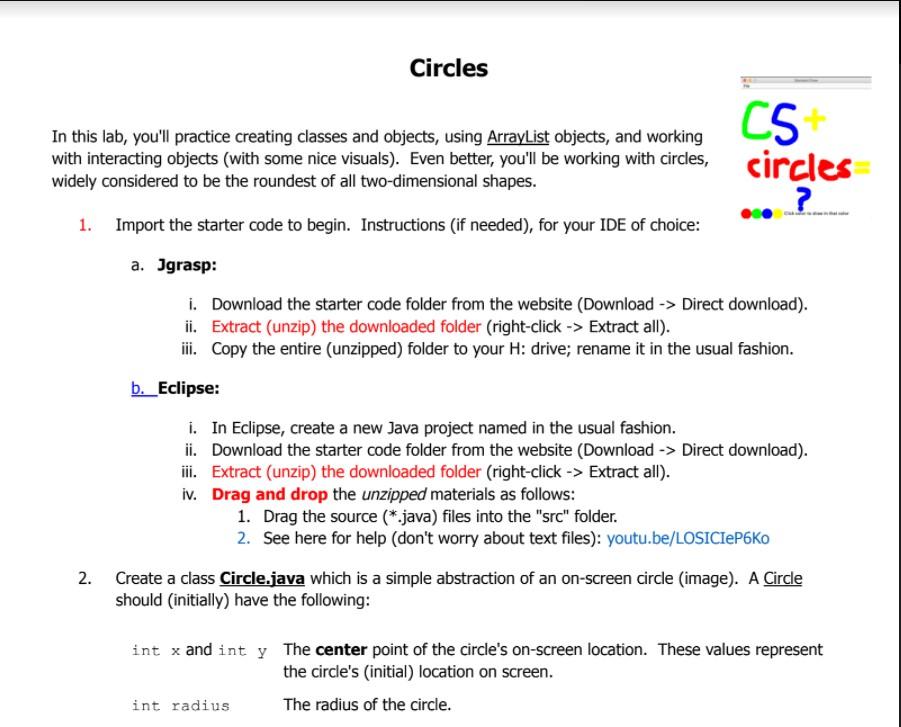 In this lab, you'll practice creating classes and objects, using ArrayList objects,